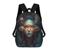 sinyumoney Enchanted Mystic Portrait -4 Sacs À Dos Scolaires Pour Enfants, Sac D'école Imprimé En 3D Pour Garçons, Élèves Du Primaire Et Du Collège 17inch
