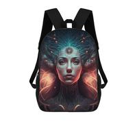sinyumoney Enchanted Mystic Portrait Sac À Dos Enfant, Cartable Imprimé En 3D Pour Garçons Et Adolescents 17inch
