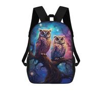 sinyumoney Enchanted Night Owls Sacs À Dos Scolaires Pour Garçons Et Filles, Sacs À Dos Décontractés Pour Le Sport, Sacs À Dos De Grande Capacité Pour L'école Primaire 17inch