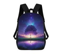 sinyumoney Enchanted Night Sky Reflection Sacs À Dos Pour Enfants, Sac À Dos Scolaire Imprimé En 3D Pour Enfants, Sac À Dos De Voyage, Sac À Livres Pour Enfants 17inch Sac D'école