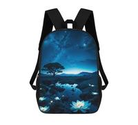 sinyumoney Enchanted Night Sky Scene Sacs À Dos Pour Enfants, Cartables Imprimés En 3D, Sacs À Dos Pour Élèves Du Primaire Et Du Collège (garçons Et Filles) 17inch