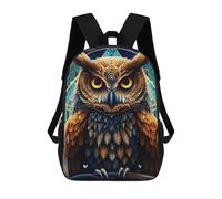 sinyumoney Enchanted Owl Artwork Sac À Dos Scolaire Pour Enfants, Imprimé En 3D, Pour Garçons, Élèves Du Primaire Et Du Collège 17inch