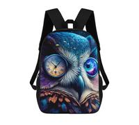 sinyumoney Enchanted Owl Gaze Sac À Dos Scolaire Enfant Tendance Et Décontracté, Sac À Dos Imprimé En 3D Pour Garçon, Grand Sac À Dos 17inch