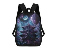 sinyumoney Enchanted Pagoda Night Sky -4 Sac À Dos Scolaire Imprimé En 3D Pour Enfants, Sac À Dos De Voyage, Sac Tendance Et Décontracté Pour Écoliers 17inch