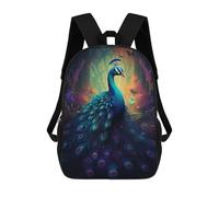 sinyumoney Enchanted Peacock Majesty Sacs À Dos Décontractés Pour Enfants, Sacs D'école Pour Adolescents, Filles Et Garçons, Sacs À Dos Pour Livres 17inch