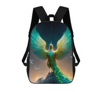 sinyumoney Enchanted Phoenix Art Print Sacs À Dos Pour Enfants, Sac À Dos Scolaire Imprimé En 3D Pour Enfants, Sac À Dos De Voyage, Sac À Livres Pour Enfants 17inch Sac D'école