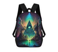 sinyumoney Enchanted Pyramid Portal Sac À Dos Enfant, Sac D'école, Sac À Dos Imprimé 3D Avec Motif De Dessin Animé, Grande Capacité, Pour Garçons Et Filles 17inch