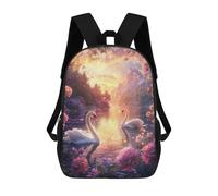 sinyumoney Enchanted Swan Lake Sunset Sac À Dos Décontracté Pour La Journée, Idéal Pour L'école, Le Travail Et Les Voyages, Pour Hommes, Femmes Et Adolescents 17inch