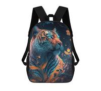 sinyumoney Enchanted Tiger Portrait -8 Sac À Dos Enfant, Sac D'école, Sac À Dos Imprimé 3D Avec Motif De Dessin Animé, Grande Capacité, Pour Garçons Et Filles 17inch