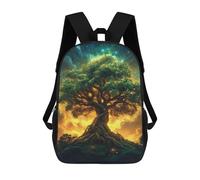 sinyumoney Enchanted Tree of Life Sacs À Dos Imprimés En 3D Pour Enfants 17inch Sacs À Dos Tendance Et Décontractés Pour La Journée, Sacs De Voyage, Sacs À Dos D'extérieur Pour Garçons Et Filles