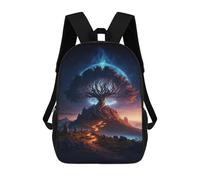 sinyumoney Enchanted Tree of Light Sac À Dos Scolaire Imprimé En 3D Pour Garçons Et Filles, Sac À Dos Pour Enfants, Sac De Voyage 17inch