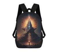 sinyumoney Enchanted Tree of Light Sacs À Dos Imprimés En 3D Pour Enfants, Sacs D'école Tendance Pour Garçons, Sacs De Voyage, Sacs Scolaires Pour Élèves Du Primaire 17inch