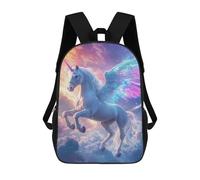 sinyumoney Enchanted Unicorn Fantasy Artwork Sacs À Dos Pour Enfants 17inch Sac À Dos Scolaire, Sac D'école Imprimé En 3D Pour Garçons, Élèves Du Primaire Et Du Collège