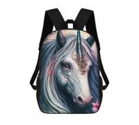 sinyumoney Enchanted Unicorn Portrait -4 Sacs À Dos Pour Enfants, Sac D'école Imprimé En 3D, Cartable Pour Enfants, Sac De Voyage, Sac À Dos Garçon Fille, Sac D'école Pour Enfants 17inch