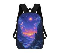 sinyumoney Enchanted Valley of Stars 17inch Sac À Dos Scolaire Imprimé En 3D Pour Enfants, Style Décontracté Et Tendance, Idéal Pour Les Voyages Et Les Études.