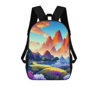 sinyumoney Enchanted Valley Serenity Sac À Dos Imprimé Pour Enfants, Sac D'école, Sac De Voyage Pour Adultes Et Enfants 17inch