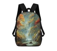 sinyumoney Enchanted Waterfall Landscape Sac À Dos Scolaire Pour Enfants, Imprimé En 3D, Sac À Dos Tendance Pour Garçons, Élèves Du Primaire Et Du Collège 17inch
