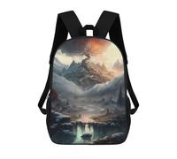 sinyumoney Enchanted Winter Landscape Sac À Dos Scolaire Pour Filles Et Garçons, Grande Capacité, Léger, Pour Enfants Et Étudiants 17inch