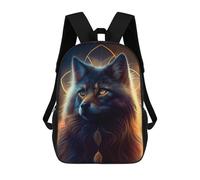sinyumoney Enchanted Wolf Portrait -1 Sac À Dos Enfant Tendance Et Amusant, Sac À Dos Pour Garçons Et Adolescents, Sac D'école Imprimé En 3D Pour Garçons 17inch