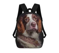 sinyumoney English Springer Spaniel Sac À Dos Enfant Fille 3D, Sac D'école, Sac À Dos Pour Tout-petits, Sac À Dos Décontracté, Sac À Livres Tendance 17inch