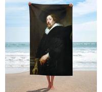sinyumoney Ensemble de Serviettes Basiques Autoportrait Paul Rubens, Ultra Douces, Motif Objectif, Serviette de Plage pour Spa, Salle de Sport, hôtel, 130 cm x 80 cm