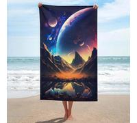sinyumoney Ensemble de Serviettes Dawn of Celestial Basics, absorbantes, pour Salle de Bain, Plage, Spa, Salle de Sport, hôtel et Salle de Bain Quotidienne, 130 cm x 80 cm