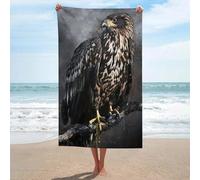 sinyumoney Ensemble de Serviettes de Bain Aigle à Queue Blanche pour Une Peau Douce, séchage Rapide, Serviette de Plage résistante, Douce pour Les Peaux sensibles, 130 cm x 80 cm