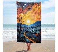 sinyumoney Ensemble de Serviettes de Bain Celestial Fusion, Serviette de Plage Douce et Ultra-absorbante idéale pour Le Camping et Les Vacances, 130 cm x 80 cm
