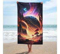 sinyumoney Ensemble de Serviettes de Bain Dawn of Cosmos Heaven, Serviette de Plage Douce pour Les Peaux sensibles, idéale pour Les fêtes à la Piscine (130 cm x 80 cm).
