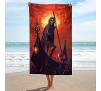 sinyumoney Ensemble de Serviettes de Plage « Le Passeur des Enfers » pour Une Peau Douce, séchage Rapide et résistante. Indispensables pour la Piscine ou Le Bain. 130 cm x 80 cm.