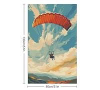 sinyumoney Ensemble de Serviettes de Plage Ultra-absorbantes pour Parachutisme et Parapente, idéal pour Spa, Salle de Sport et hôtel (130 cm x 80 cm).