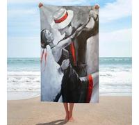 sinyumoney Ensemble de Serviettes Tango Basics Ultra Douces, idéales pour la Plage (130 cm x 80 cm).