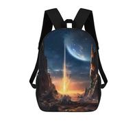 sinyumoney Epic Asteroid Falling Sac À Dos Pour Enfants, Impression 3D, Sac D'école Pour Garçons Et Filles, Sac À Dos Tendance Et Décontracté Pour Écoliers 17inch