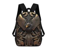 sinyumoney Epic Golden Phoenix Sac À Dos Scolaire Pour Filles Et Garçons, Grande Capacité, Léger, Pour Enfants Et Étudiants 17inch