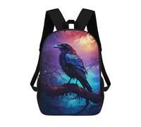 sinyumoney Epic Rainy Crow Sac À Dos Pour Enfants, Impression 3D, Sac D'école Pour Garçons Et Filles, Sac À Dos Tendance Et Décontracté Pour Écoliers 17inch
