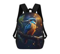 sinyumoney Epic Rainy Kingfisher Sac À Dos Imprimé En 3D Pour Enfants, Sac D'école, Sac De Voyage Grande Capacité, Sac À Livres, Sac À Dos Pour Enfants 17inch