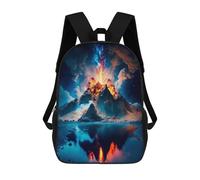sinyumoney Erupting Volcano Reflection Sacs À Dos Pour Enfants, Sac À Dos Scolaire, Sac À Dos Imprimé En 3D Pour Enfants, Sac À Dos De Voyage, Sac À Livres, Sac D'école Pour Enfants 17inch
