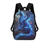 sinyumoney Ethereal Blue Dragon Sac À Dos Scolaire Pour Enfants Imprimé En 3D, Idéal Pour Les Voyages Et Les Lectures, Pour Les Garçons Et Les Élèves Du Primaire 17inch
