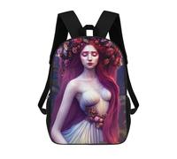 sinyumoney Ethereal Flower Girl Sac À Dos Scolaire Pour Adolescents, Imprimé En 3D, Ajustable, À Poches Tendance, Pour Enfants, Garçons, Filles, Étudiants Et Adolescents 17inch
