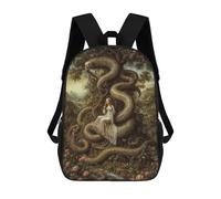 sinyumoney Eve And Serpent Sacs À Dos Imprimés En 3D Pour Enfants, Sacs D'école Tendance Pour Garçons, Sacs De Voyage, Sacs Scolaires Pour Élèves Du Primaire 17inch