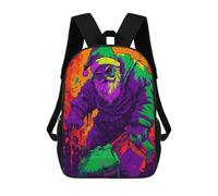 sinyumoney Evil Santa Claus Sac À Dos Scolaire Pour Filles Et Garçons, Grande Capacité, Léger, Pour Enfants Et Étudiants 17inch