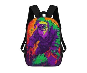 sinyumoney Evil Santa Claus Sac À Dos Scolaire Pour Filles Et Garçons, Grande Capacité, Léger, Pour Enfants Et Étudiants 17inch