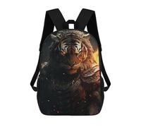 sinyumoney Evil Tiger Warrior Suit Sacs À Dos Pour Enfants, Sac À Dos Scolaire Imprimé En 3D Pour Enfants, Sac À Dos De Voyage, Sac À Livres Pour Enfants 17inch Sac D'école