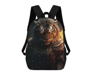 sinyumoney Evil Tiger Warrior Suit Sacs À Dos Pour Enfants, Sac À Dos Scolaire Imprimé En 3D Pour Enfants, Sac À Dos De Voyage, Sac À Livres Pour Enfants 17inch Sac D'école