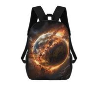 sinyumoney Exploding Earth Planet Sac À Dos Scolaire Pour Enfants, Sac D'école Imprimé En 3D, Sac D'école Tendance Pour Garçons, Élèves Du Primaire Et Du Collège 17inch