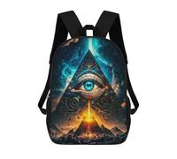sinyumoney Eye of The Pyramid Sacs À Dos Imprimés En 3D Pour Enfants, Sacs D'école Tendance Pour Garçons, Élèves Du Primaire Et Du Collège 17inch