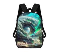 sinyumoney Eye of The Storm -1 Sac À Dos Imprimé En 3D, Sac D'école Décontracté Et Tendance Pour Enfants, Sac D'école Pour Garçons, Collégiens 17inch