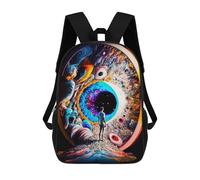 sinyumoney Eye of The Universe -3 Sacs À Dos Imprimés En 3D Pour Enfants, Sacs D'école Tendance Pour Garçons, Élèves Du Primaire Et Du Collège 17inch