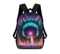 sinyumoney Eye of The Universe -4 Sac À Dos Scolaire Imprimé En 3D Pour Garçons Et Filles, Sac À Dos Pour Enfants, Sac De Voyage 17inch