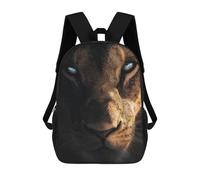 sinyumoney Eyes of The Lion Sac À Dos Scolaire Imprimé En 3D, Sac À Dos Décontracté Pour Enfants, Sac D'école Imprimé En 3D Pour Garçons, Primaire Et Collège 17inch